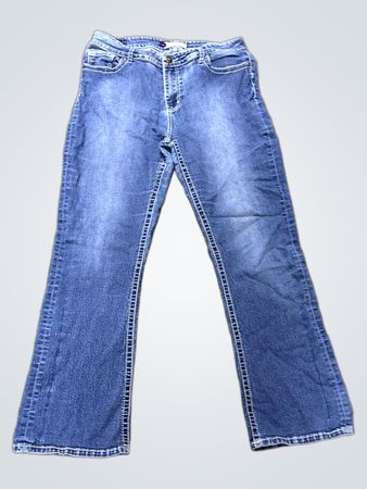 Blaue Denim-Jeans