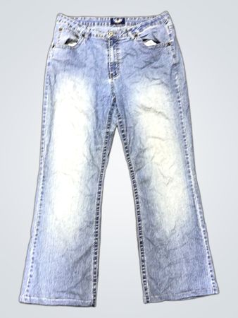 Blaue Denim-Jeans