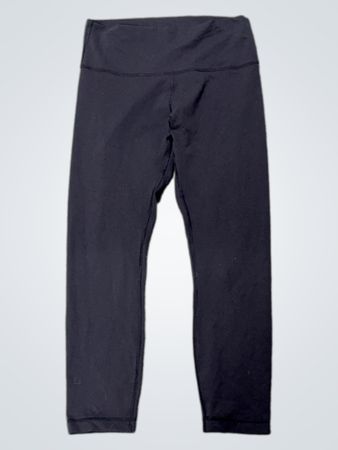 Lululemon schwarze verkürzte Leggings Größe 10