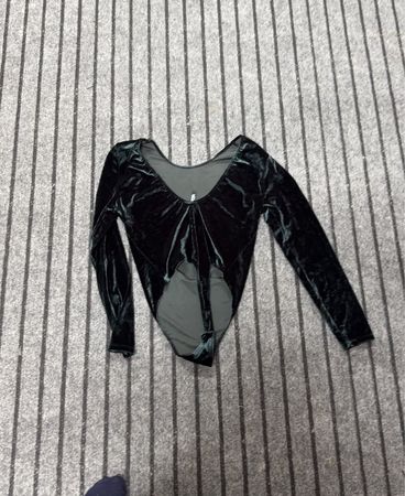 Victoria Sport Velvet Long Sleeve Bodysuit