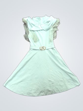Light Blue Dress with Belt