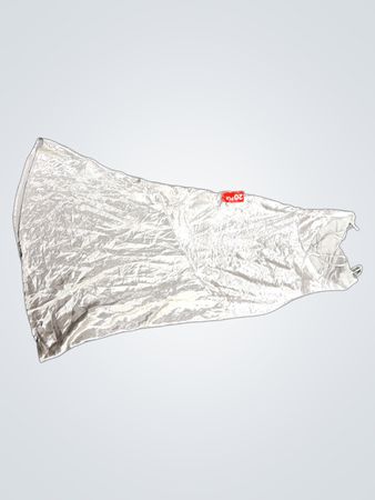 Weißes Texturiertes Kleid