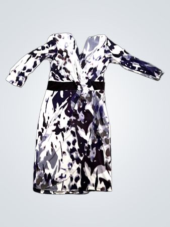 Coast Damen Langarmkleid mit abstraktem Print