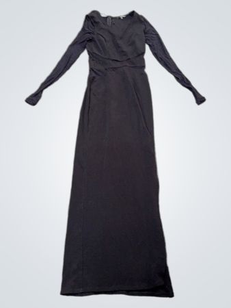 Schwarzes Maxikleid