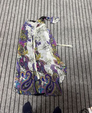 Paisley Print durchsichtige Bluse