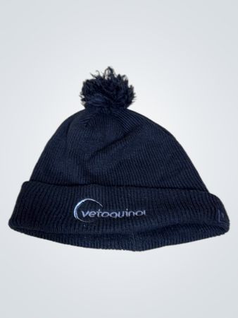 Neue Ära Schwarze Mütze mit Pom Pom
