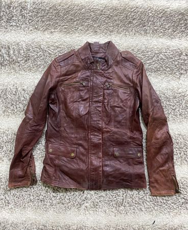 Cindy Crawford Brown Leather Jacket