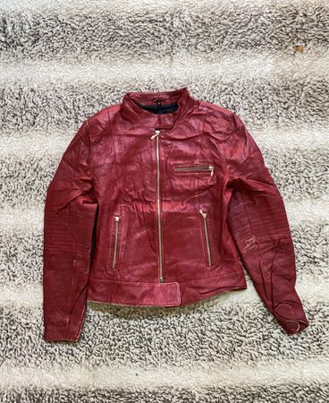 Gipsy Mauritius Red Leather Jacket
