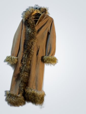 Manteau long en fourrure
