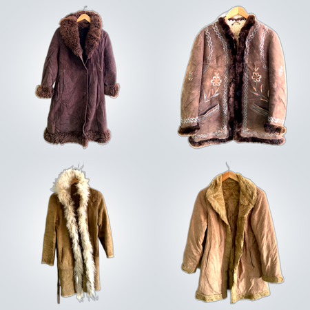 Ensemble de manteaux en fourrure - Vestes en cuir suédé et manteaux en shearling Unbranded & Collusion