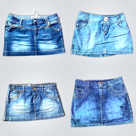 Denim Mini Skirts Bundle