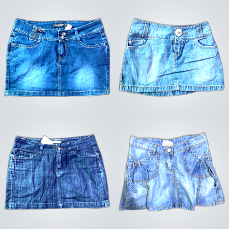 Y2K Denim Mini Skirts