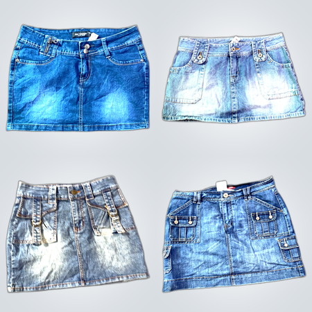 Y2K Denim Mini Skirts
