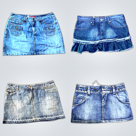 Y2K Denim Mini Skirts