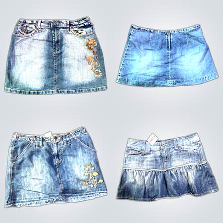 Y2K Denim Mini Skirts