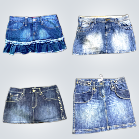 Y2K Denim Mini Skirts
