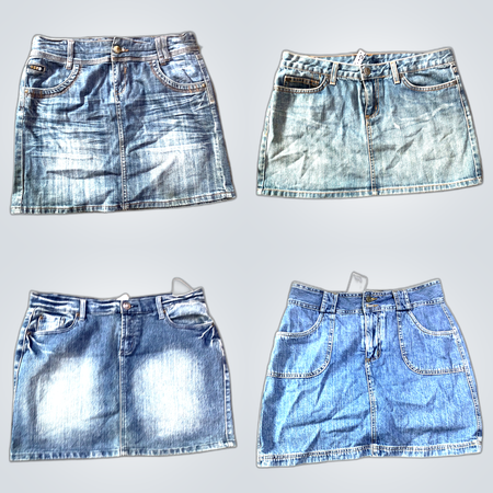 Denim Mini Skirts