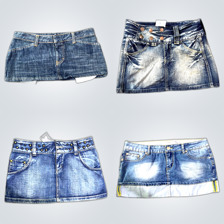 Y2K Denim Mini Skirts