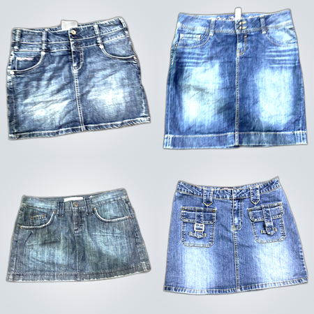 Y2K Denim Mini Skirts