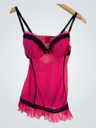 Pink Lace Trim Camisole
