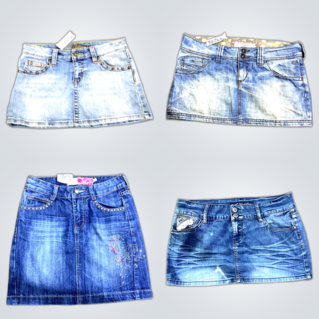 Y2K Denim Mini Skirts