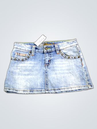 Bubblegum Denim Skirt