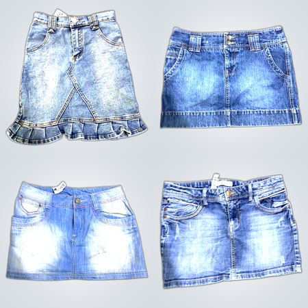 Y2K Denim Mini Skirts