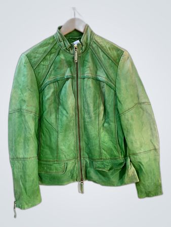 Ascari Green Leather Jacket