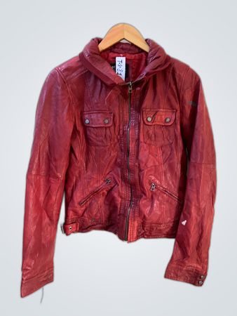 Bershka Leather Hooded Jacket