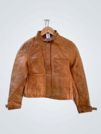 Turnover Leather Jacket