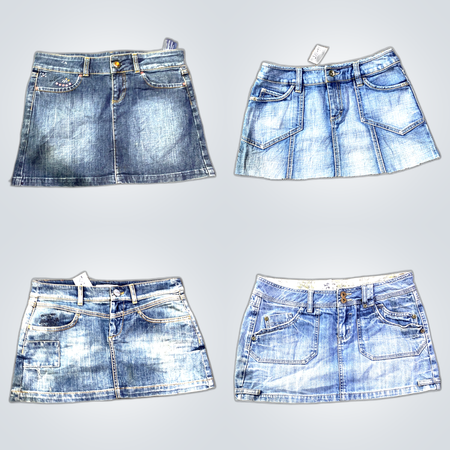 Y2K Denim Mini Skirts