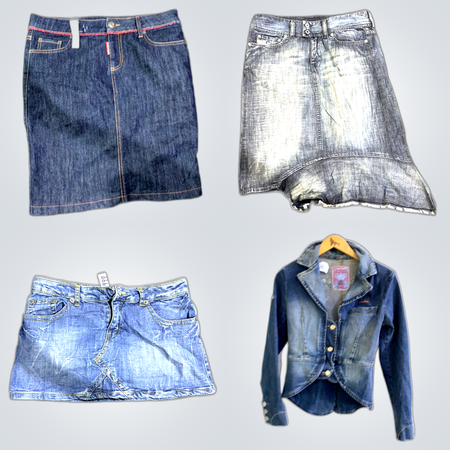 Diesel Y2K Denim Mini Skirt Bundle