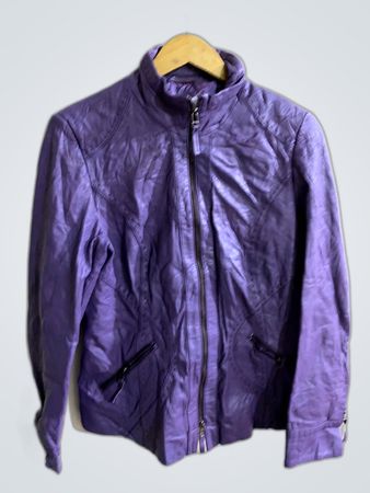 Purple Leather Jacket