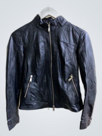 Bait Black Leather Jacket
