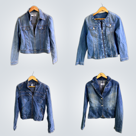 Y2K Denim Racer Jacket