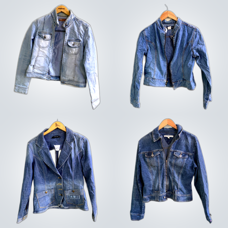 Y2K Denim Racer Jacket