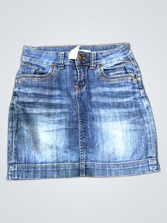 Saia de Denim Cache Cache