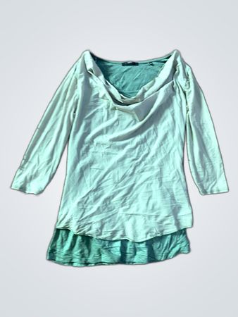 Zara Draped Long Sleeve Blouse