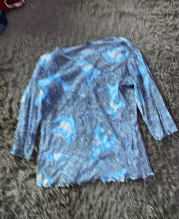 Blue Paisley Top
