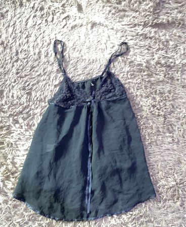 Black Lace Trim Camisole Top