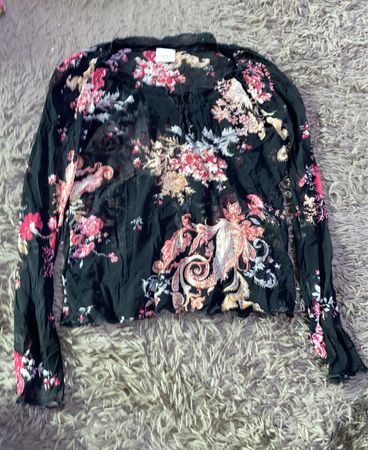 Printed Sheer Blouse
