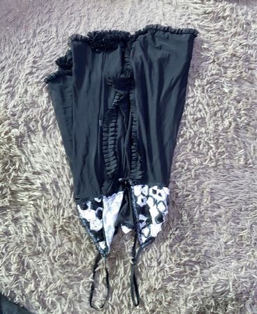 Lace Trim Black Cami Top