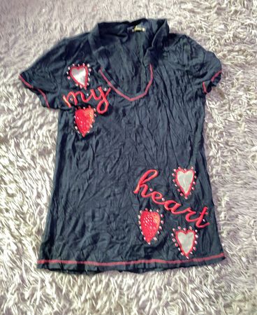 Nice Istanbul Printed Heart T-Shirt