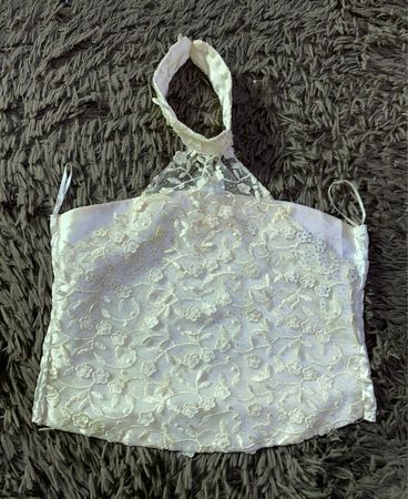 White Lace Bustier Top