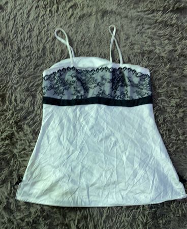 White Lace Trim Camisole