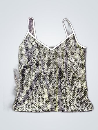 Printed Metallic Cami Top