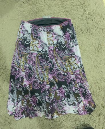 Printed Midi Skirt