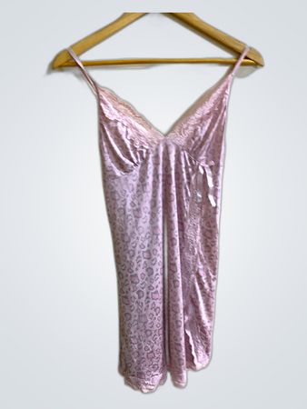 Unbranded Pink Leopard Print Slip Dress