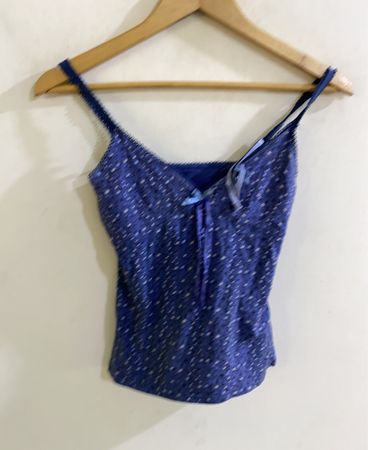 Blue Polka Dot Tank Top