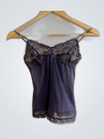 Purple Lace Trim Camisole
